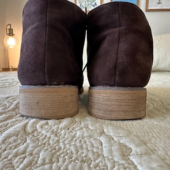 SEVEN7 Cisco Kid Bootie chocolate brown faux suede women's size 10 - Picture 6 of 8